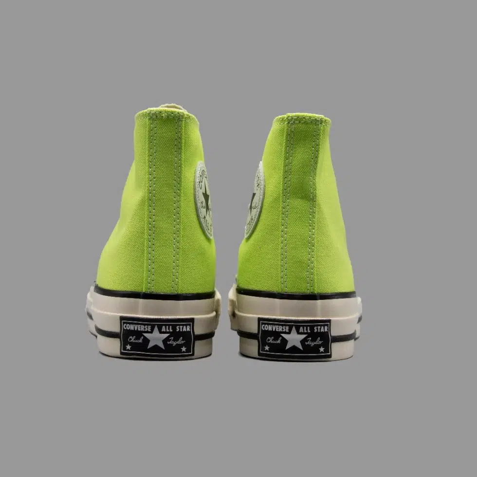 کانورس 1970 سبز لیمویی ساقدار Converse 1970s Lime Green Hightop Pause Shoes 4675